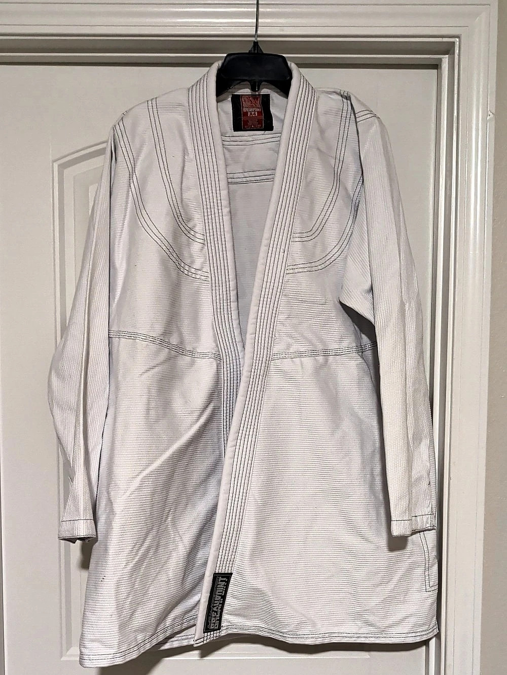Breakpoint A4 Striped Long Sleeve Shirt in White Size Large